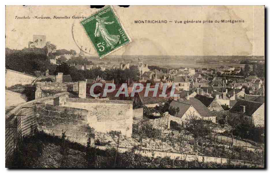 Montrichard — Vue générale prise du Montgarnis — Touchelo-Moriceau, Nouvelles Galeries