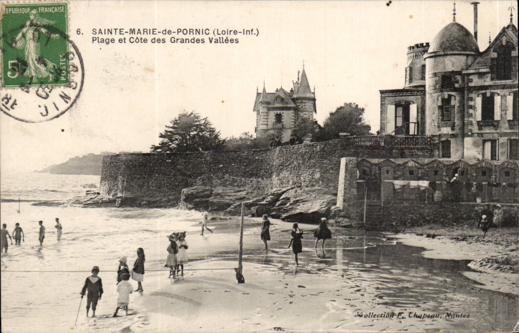 Sainte Marie de pornic CPA Plage et cote des grandes vallees