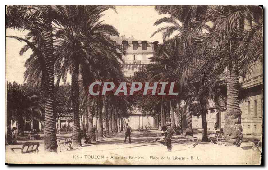 Toulon - Allée des Palmiers - Place de la Liberté - B. G. - n°106