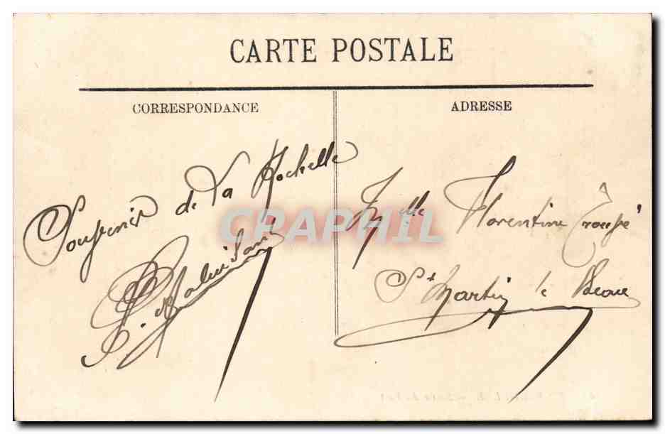 La Rochelle — Sortie du Port — LL. — Verso
