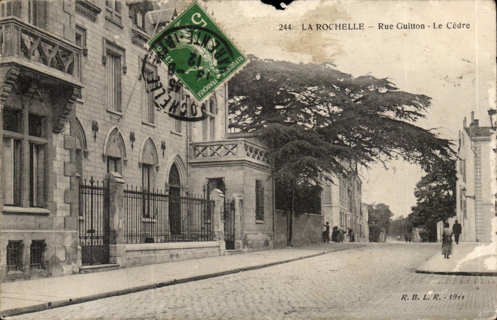La Rochelle – Rue Guittton - Le Cèdre — R.B.L.R. - 1911