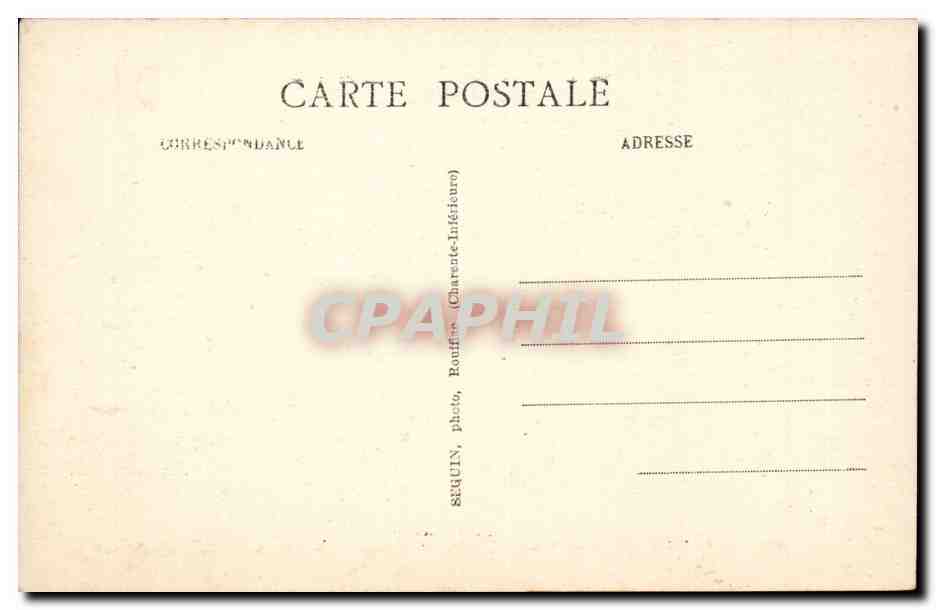 Environs de Cognac Richemont CPA Le petit seminaire La cour des grands — Rückseite