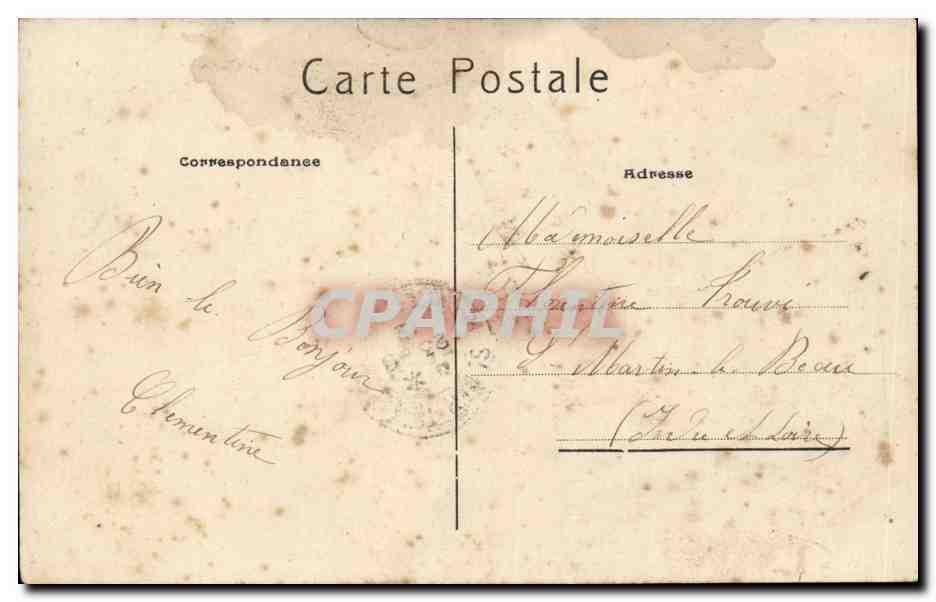 Paris CPA Boulevard des Capucines  — Rückseite