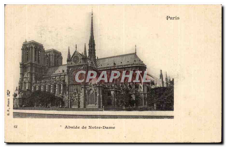 Paris CPA Abside de Notre DAme