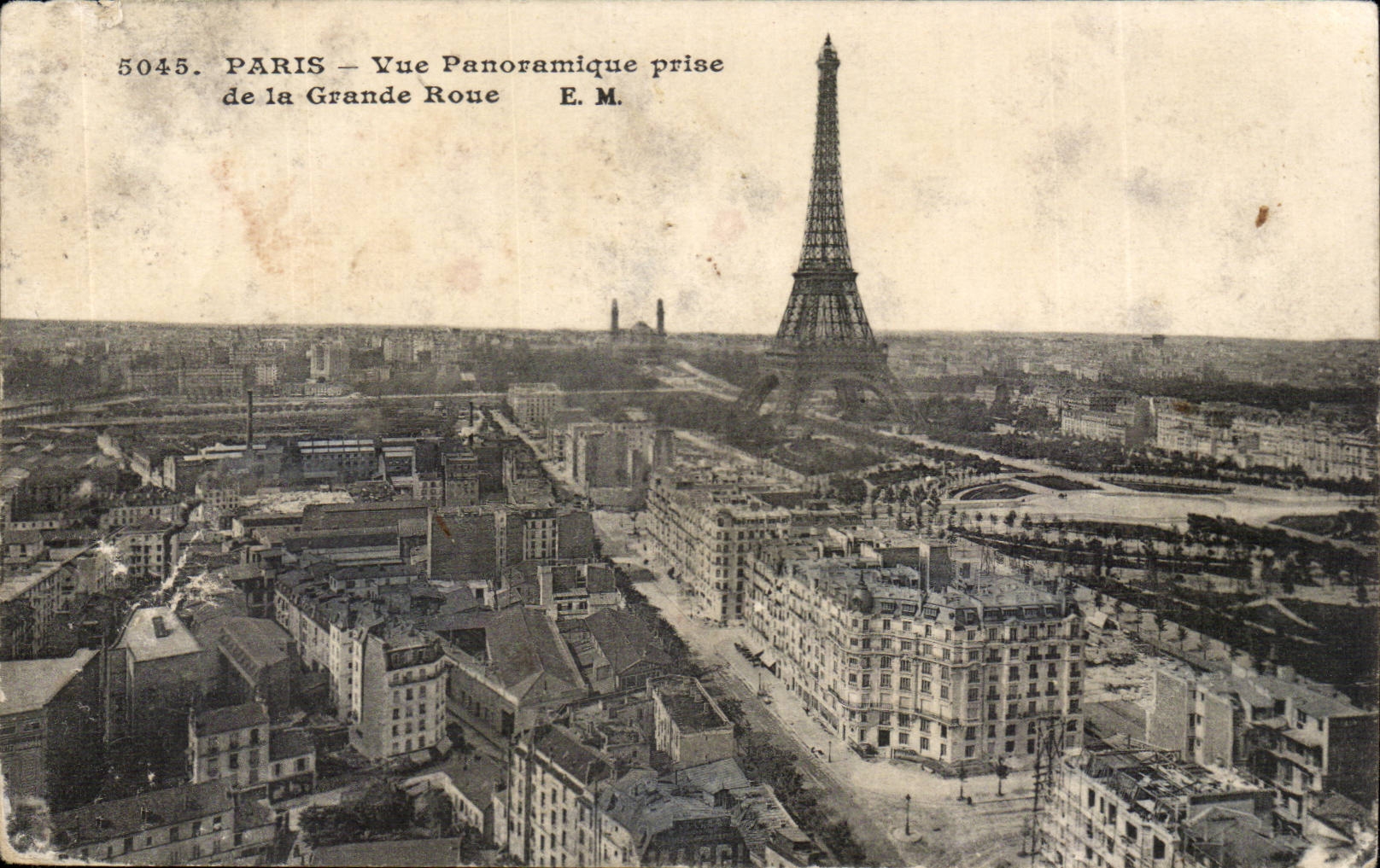 Paris CPA Vue panoramique prise de al grande roue (Tour Eiffel)