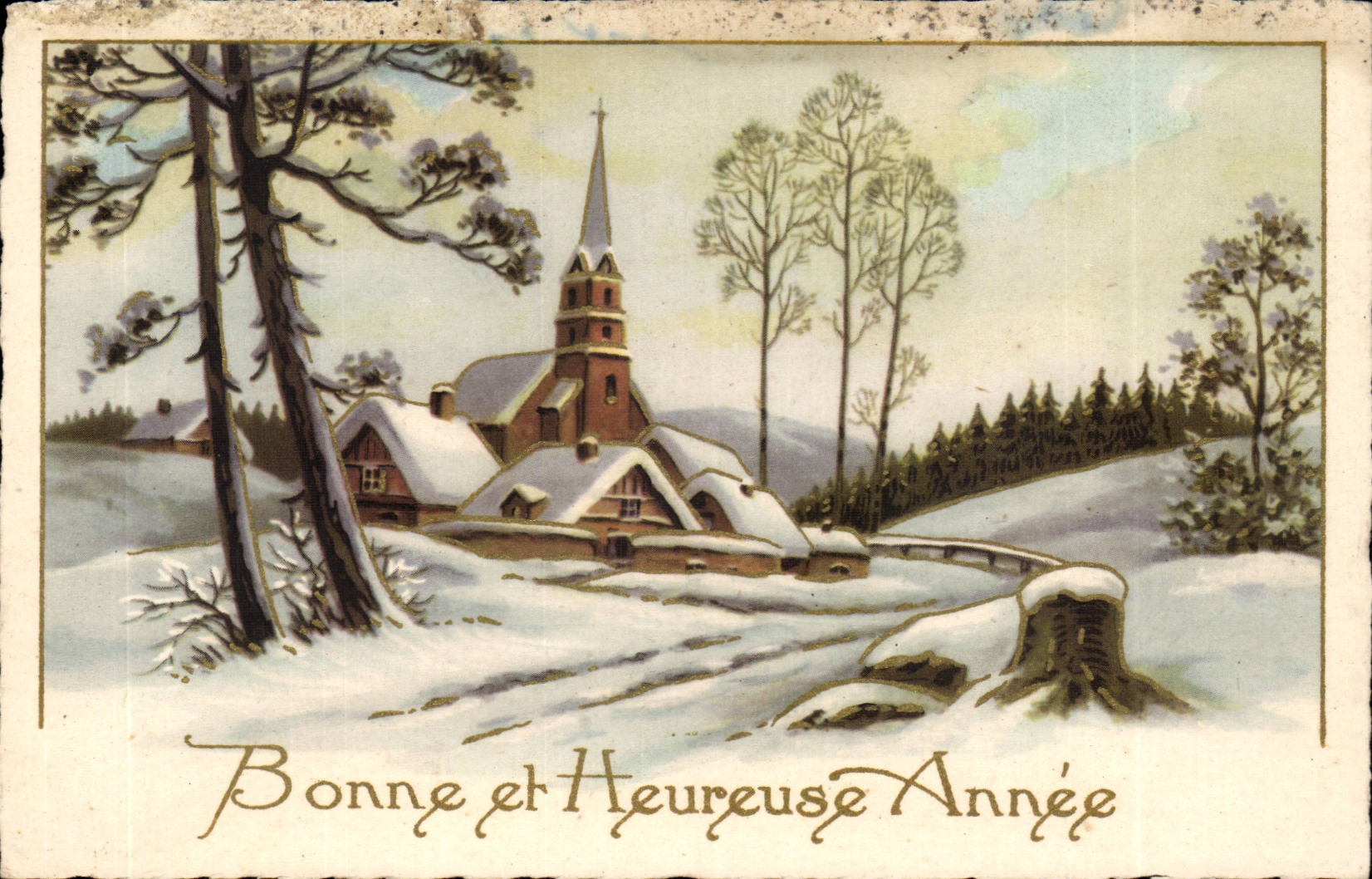 CPA Fantaisie Bonne et heureuse annee
