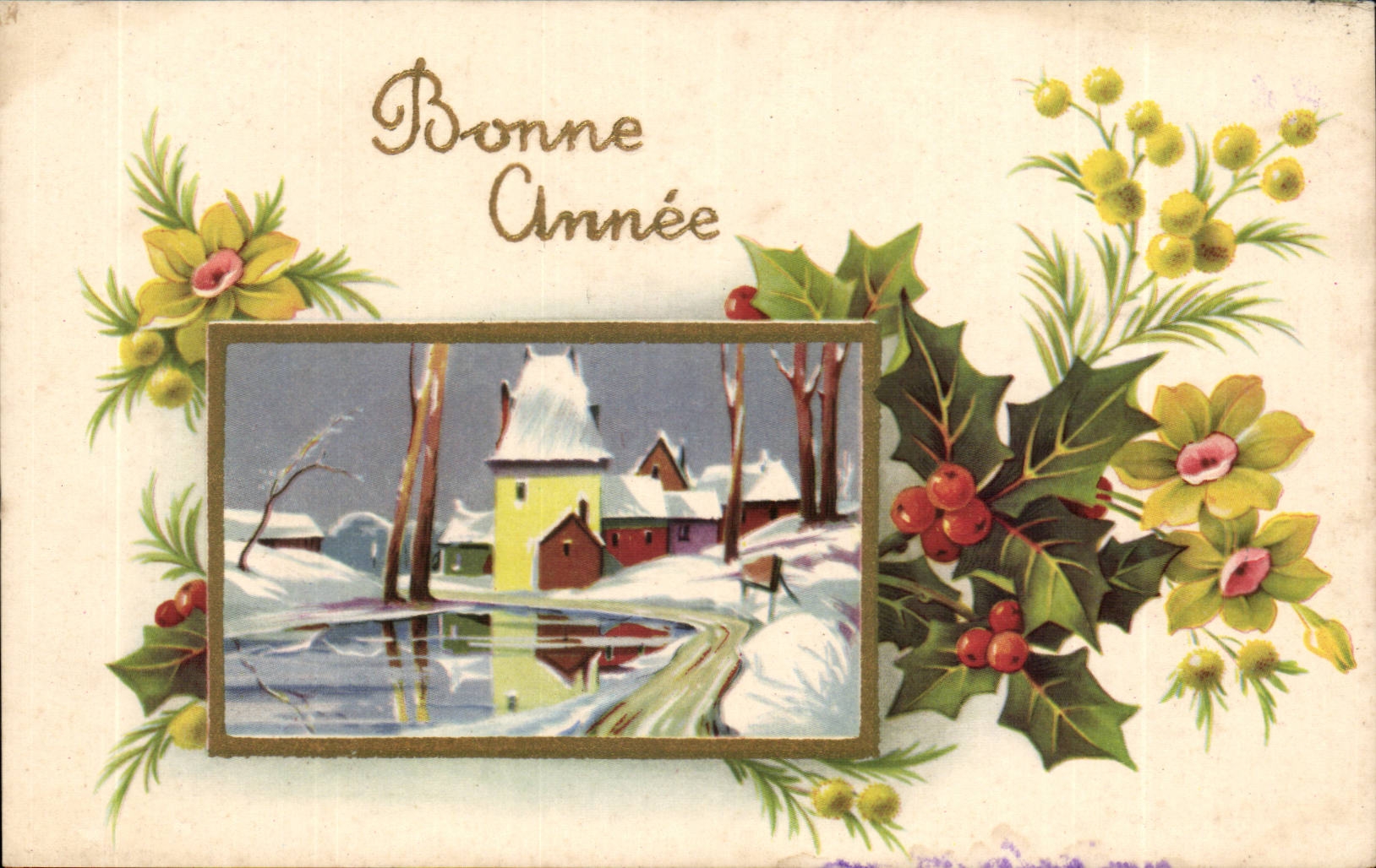 CPA Fantaisie Bonne annee