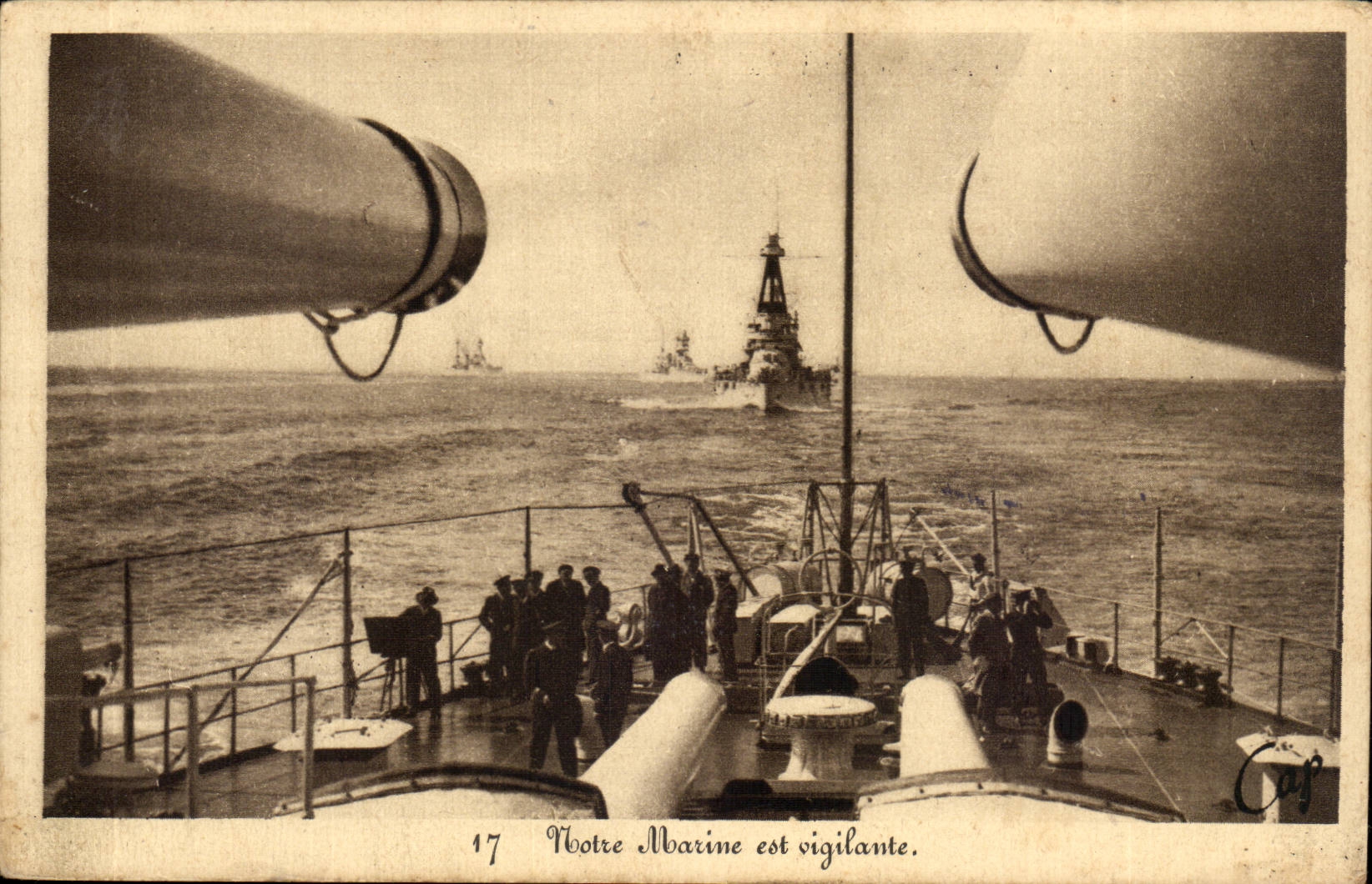 CPA Notre marine est vigilante (bateau boat)