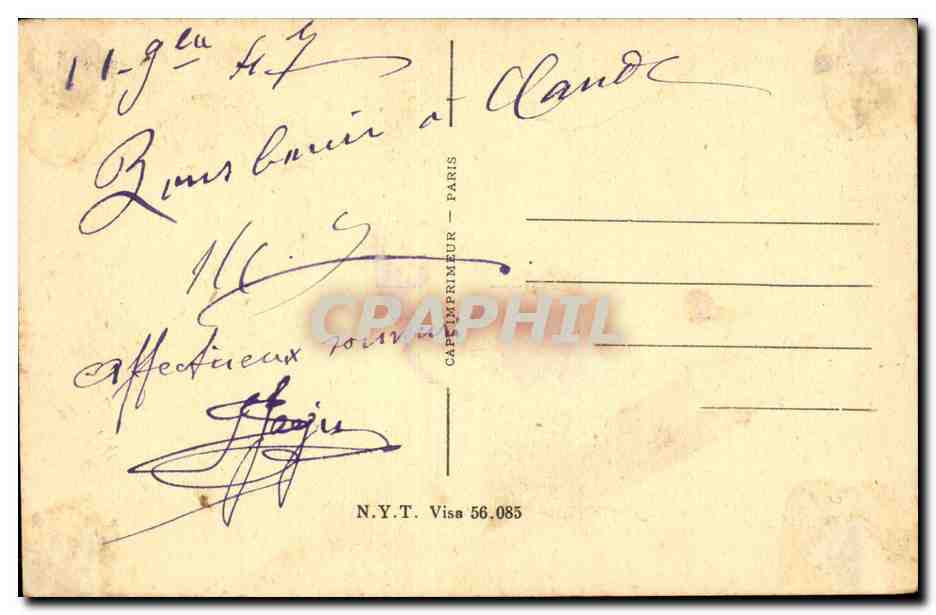 CPA Notre marine est vigilante (bateau boat) — Verso