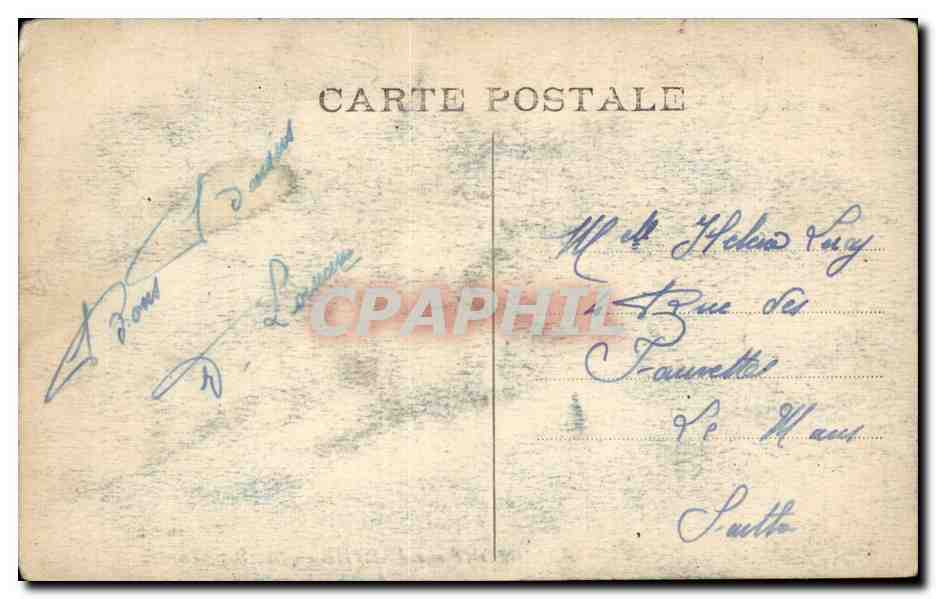 Beaumont sur Sarthe CPA Les promenades — Rückseite