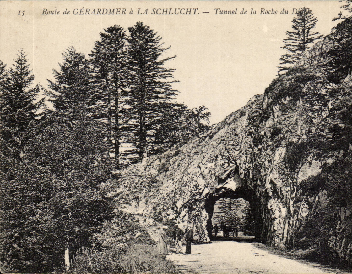 Route de GÉRARDMER à LA SCHLUCHT — Tunnel de la Roche du Diable