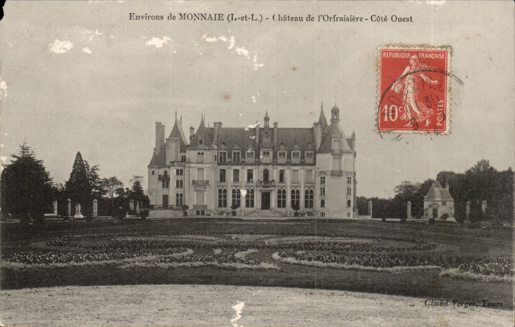 Environs de Monnaie CPA Chateau de l'orfraisiere Cote Ouest