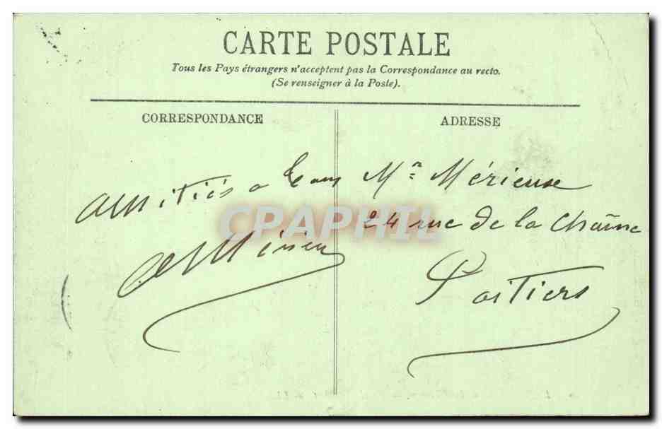 Langeais CPA Le chateau Partie Sud est — Rückseite