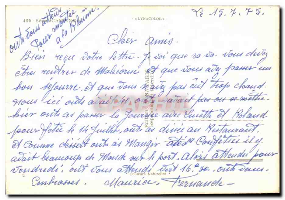 CPM Humour Baignade interdite Continuez il n'est pas interdit de se deshabiller (gendarme femmes nues) — Rückseite
