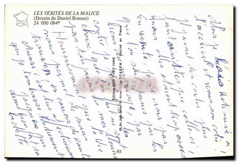 CPM Les verites de la malice Mariage (Daniel Roman) (humour) — Back