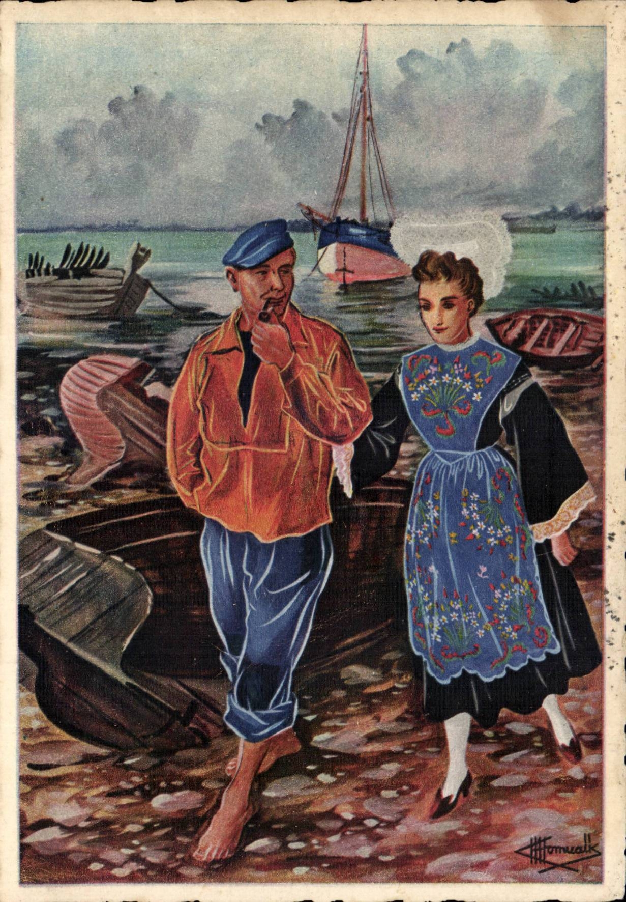 CPA En parcourant la Bretagne Lorient Morbihan