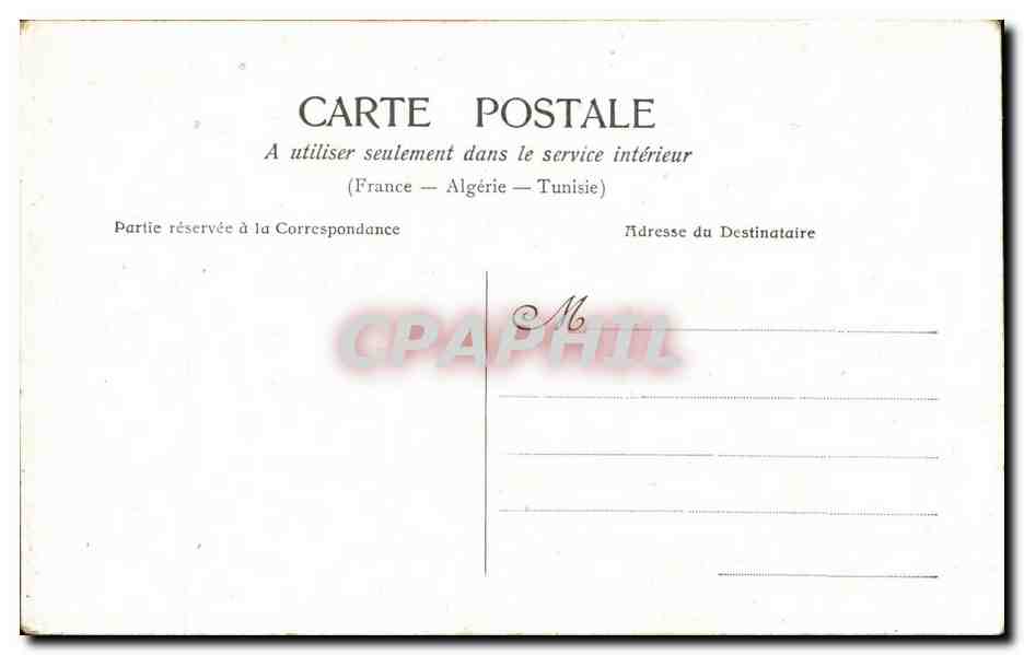 Fantaisie - Femme - En vain sur la rive etrangere - musique - intrument - CPA  — Rückseite