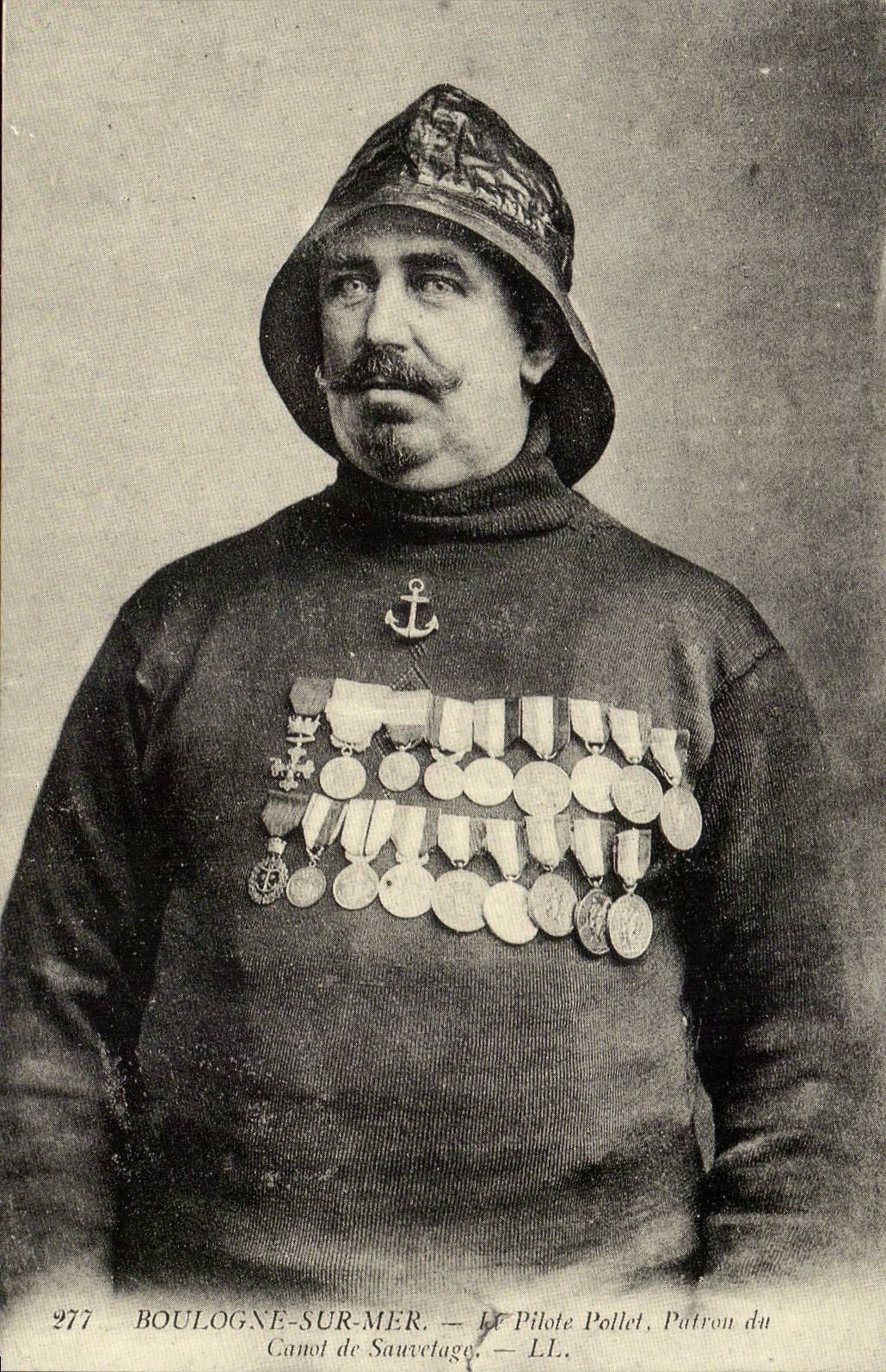 Boulogne-sur-Mer — Le Pilote Pollet, Patron du Canot de Sauvetage — LL. — n° 277