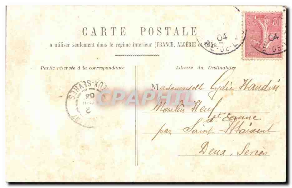 Fantaisie - Couple - Spectacle - Danse - Le Munuet - CPA  — Rückseite