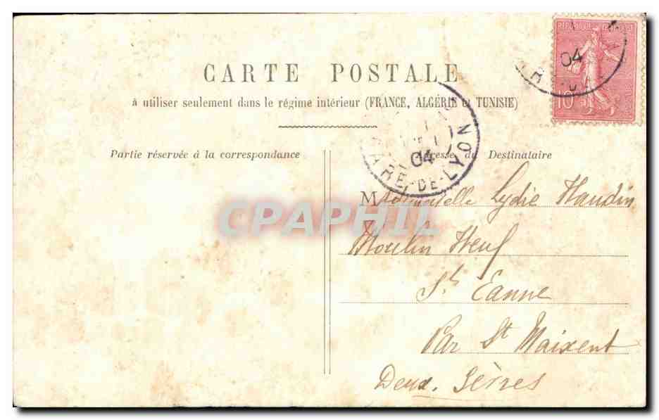 Fantaisie - Couple - Spectacle - Danse - Le Munuet - CPA  — Rückseite