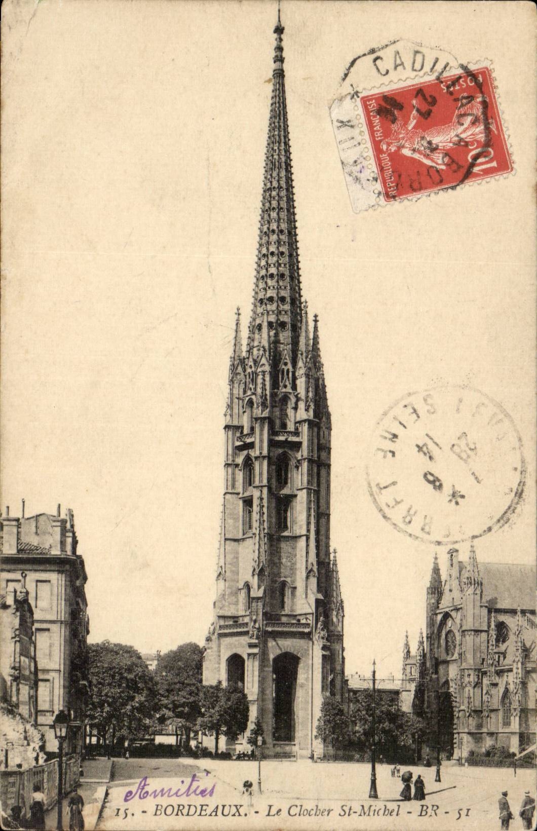Bordeaux - Le Clocher St Michel - CPA 