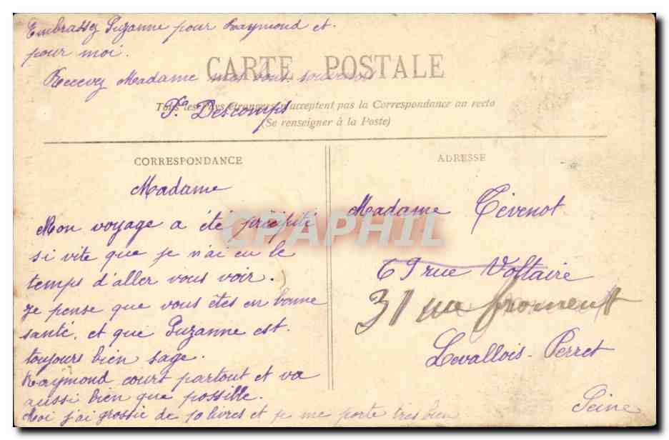 Bordeaux - Le Clocher St Michel - CPA  — Verso