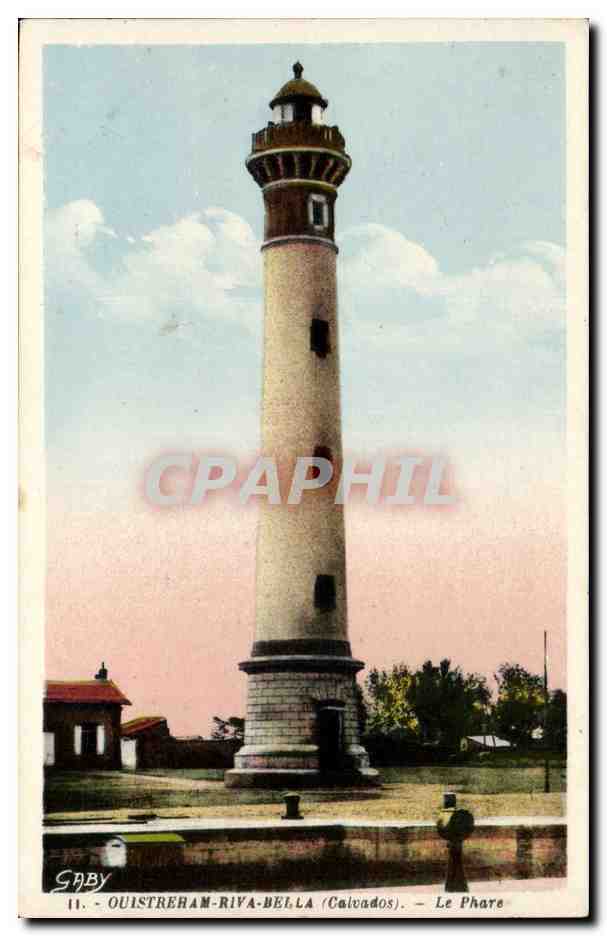 Ouistreham Riva Bella - Le Phare - lighthouse - CPA 