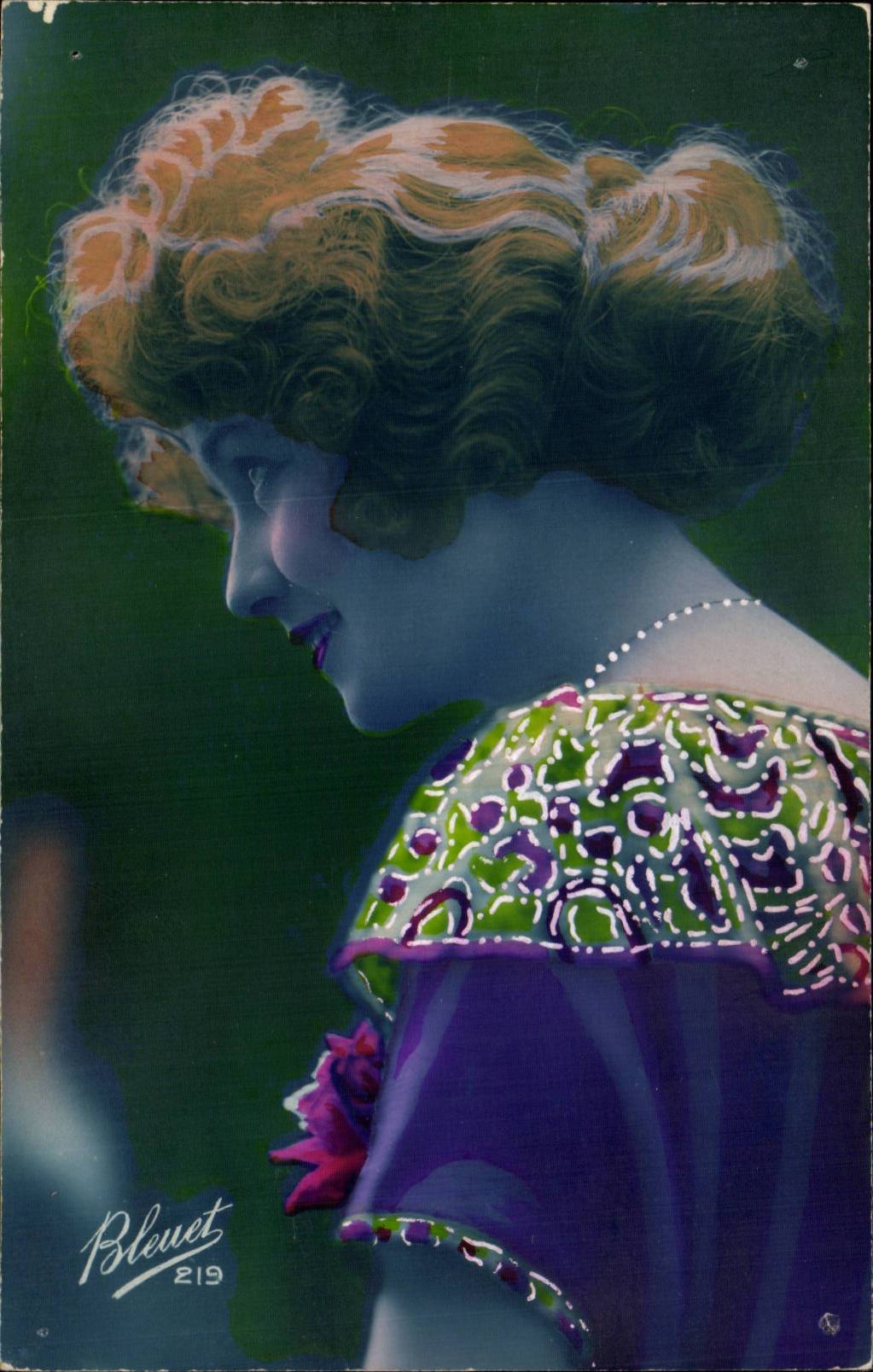 Fantaisie - Femme - Violet metalique - petit trou - CPaA