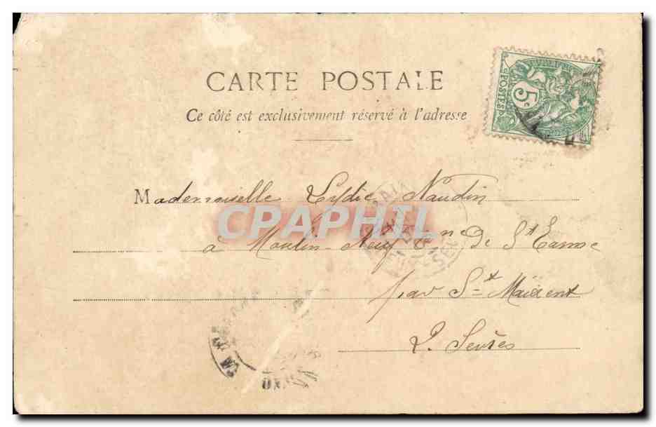 Fantaisie - Femme - 1904 - Je suis la nouvelle annee - - CPA — Rückseite