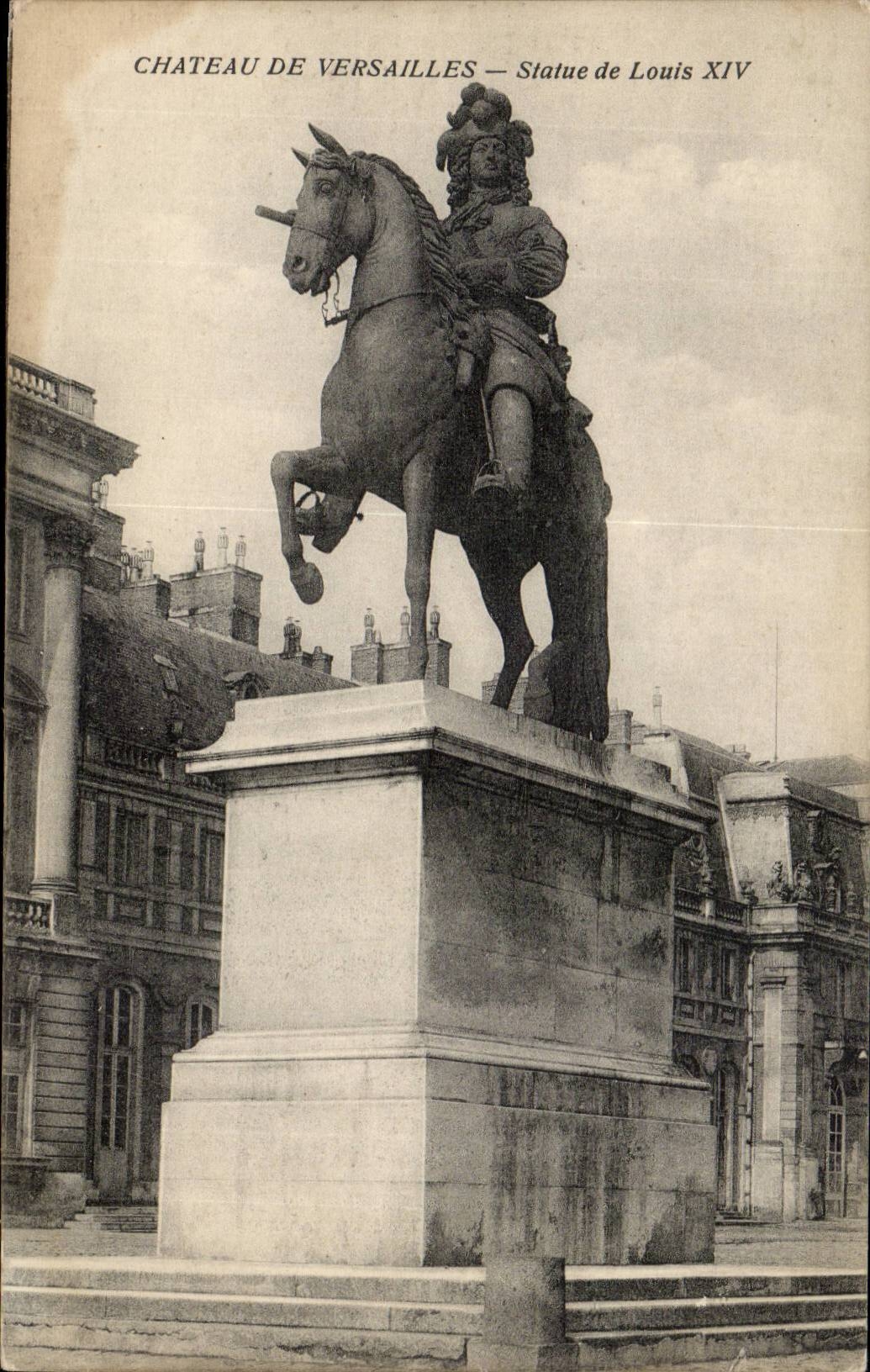 Château de Versailles — Statue de Louis XIV — Éditeur : Artiste