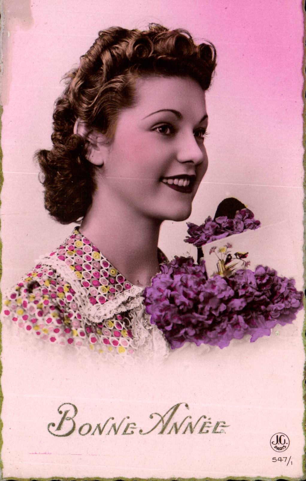 Fantaisie - Femme - Bonne Annee - CPA 