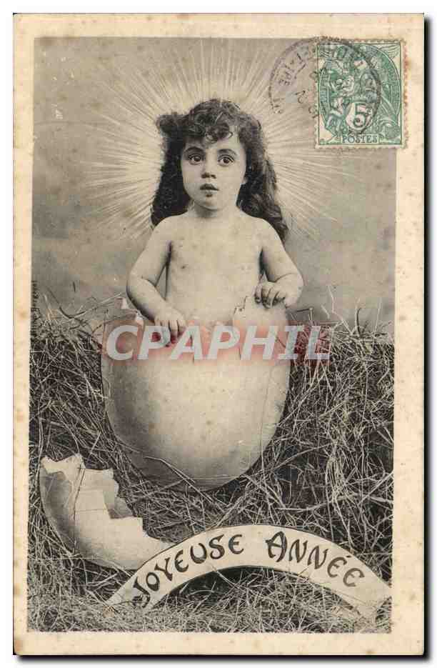 Fantaisie - Enfant - Oeuf - Joyeuse Annee - - CPA 