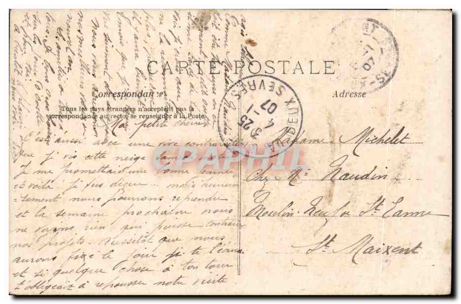 Fantaisie - Enfant - Jolie Fille - Bonne Annee - - CPA  — Verso