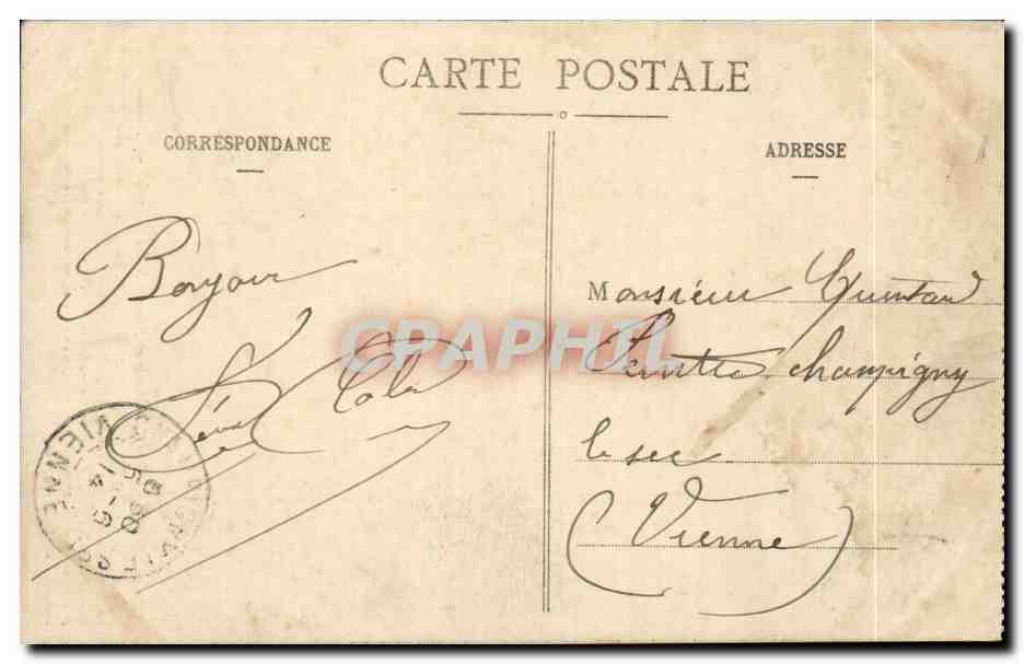 Angers - La cathedrale et Montee Saint Maurice - CPA  — Rückseite