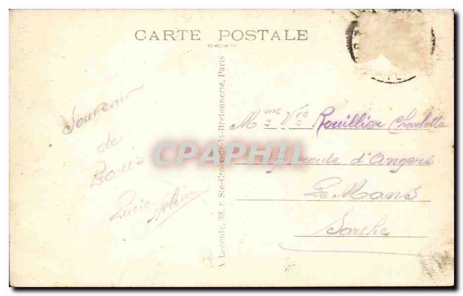 Paris 7 - Le Dome des Invalides - CPA  — Rückseite