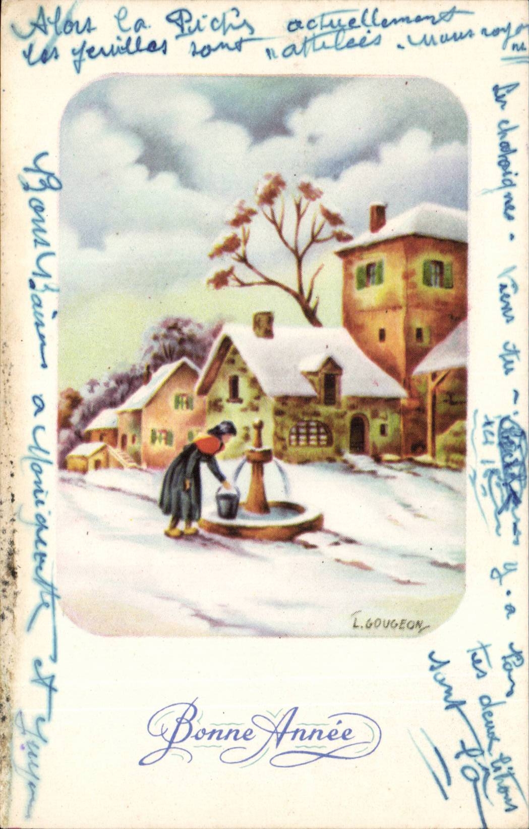 Fantaisie - Bonne Annee - CPA 