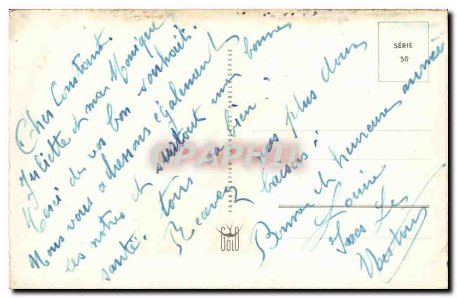 Fantaisie - Bonne Annee - CPA  — Rückseite