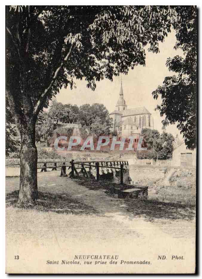 Neuchateau - Saint Nicolas vue prise des Promenades - CPA 