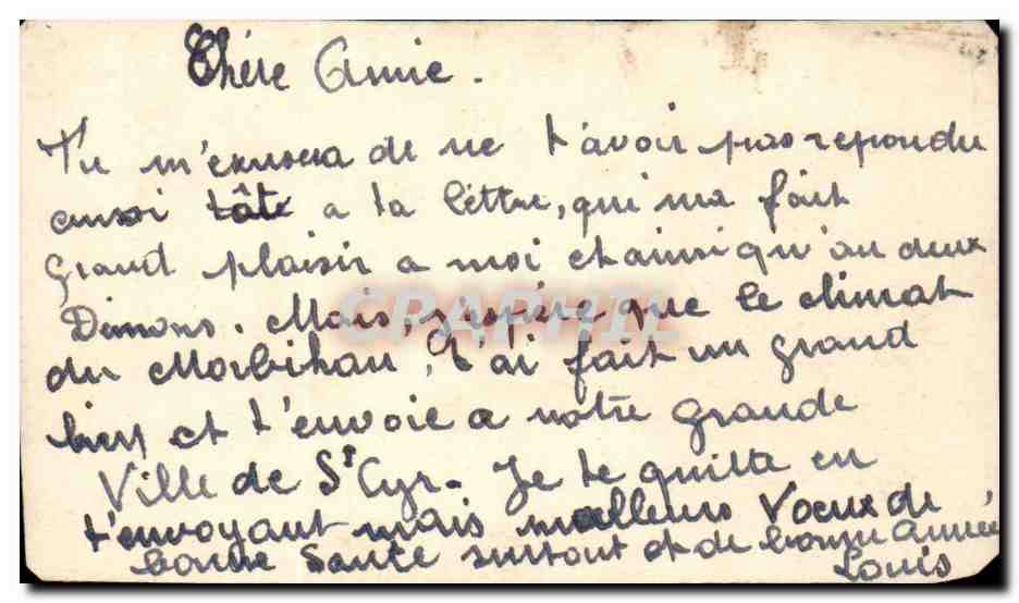 CPA Fantaise Fleurs (carte petit format)  — Rückseite