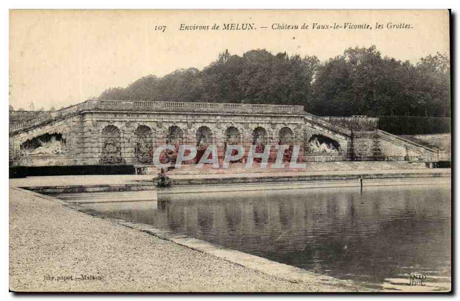 environs de Melun CPA Chateau de Vaux le Vicomte Les grottes