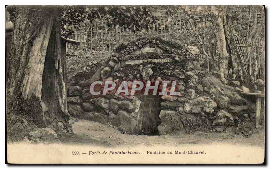 Forêt de Fontainebleau — Fontaine du Mont-Chauvet — Éditeur : Cravyet, n° 300