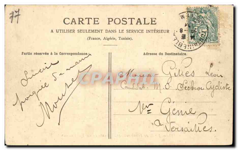 Forêt de Fontainebleau — Fontaine du Mont-Chauvet — Éditeur : Cravyet, n° 300 — Verso