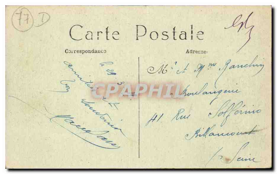 La Ferté-sous-Jouarre — Gesamtaufnahme vom Osten der Stadt — Cliché Bonny, tabac — Rückseite