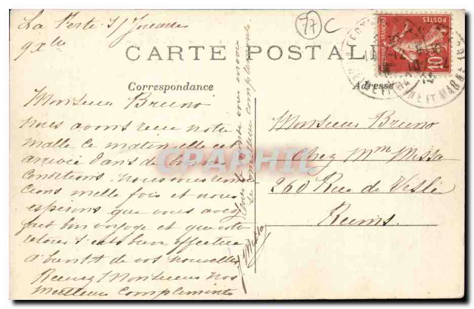 La Ferté-sous-Jouarre — Le Château de Conde incendié en 1914 — Phot-Express — Reverso