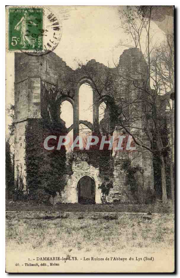 Dammarie les Lys CPA Les ruines de l'abbaye du Lys (Sud)