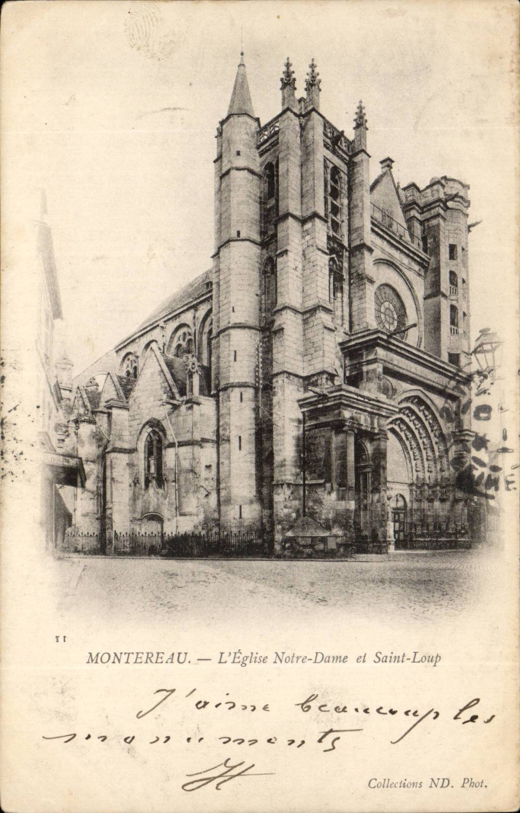 Montereau CPA L'eglise Notre Dame et Saint loup