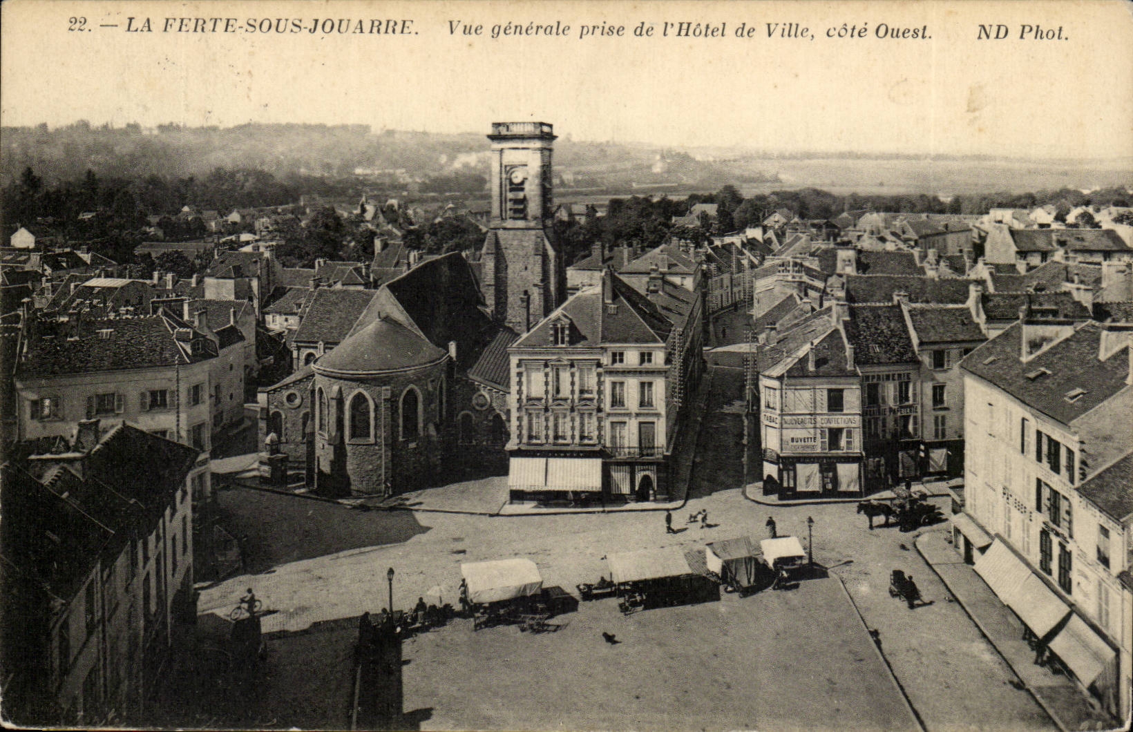 La Ferté-sous-Jouarre — Allgemeiner Blick vom Rathaus, westlicher Seite — ND Fot.