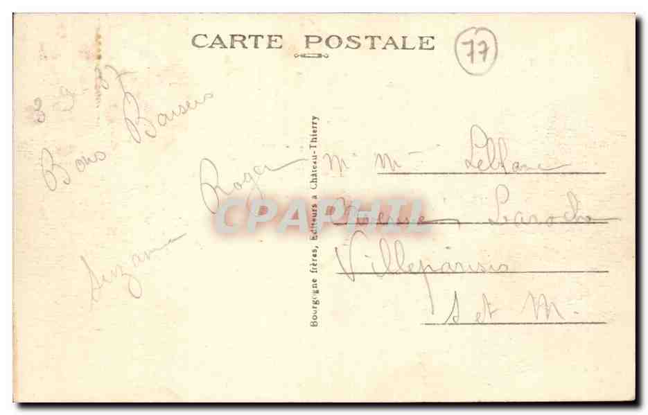 TRilport CPA Pont de la marne — Rückseite