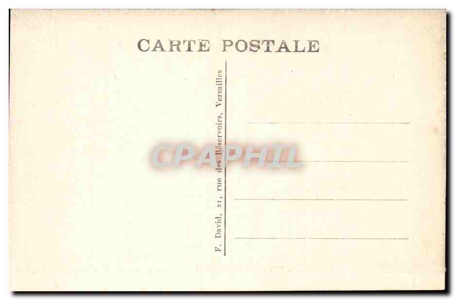 Palacio de FONTAINEBLEAU — Avenida cubierta en el Jardín Inglés — Reverso