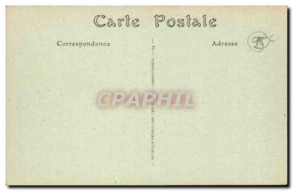 Haute Isle CPA Interieur de l'eglise (taillee dans le roc) — Back